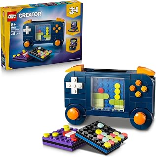 LEGO Creator 3in1 Retro Gaming Console 31380 | Toys for 8+ Year Old Boys & Girls, Transforms into Arcade Machine or Computer with Keyboard & Mouse, Gamer Gift, 268 Pieces