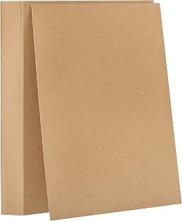 35 Pcs Brown Chipboard 22PT Thick Kraft Board 8.5''×11'' | PENPRIS Chip Board Double-sided Designer Bookboard Great for Scrapbooking, Book Binding, DIY Crafts PAP15KP2235