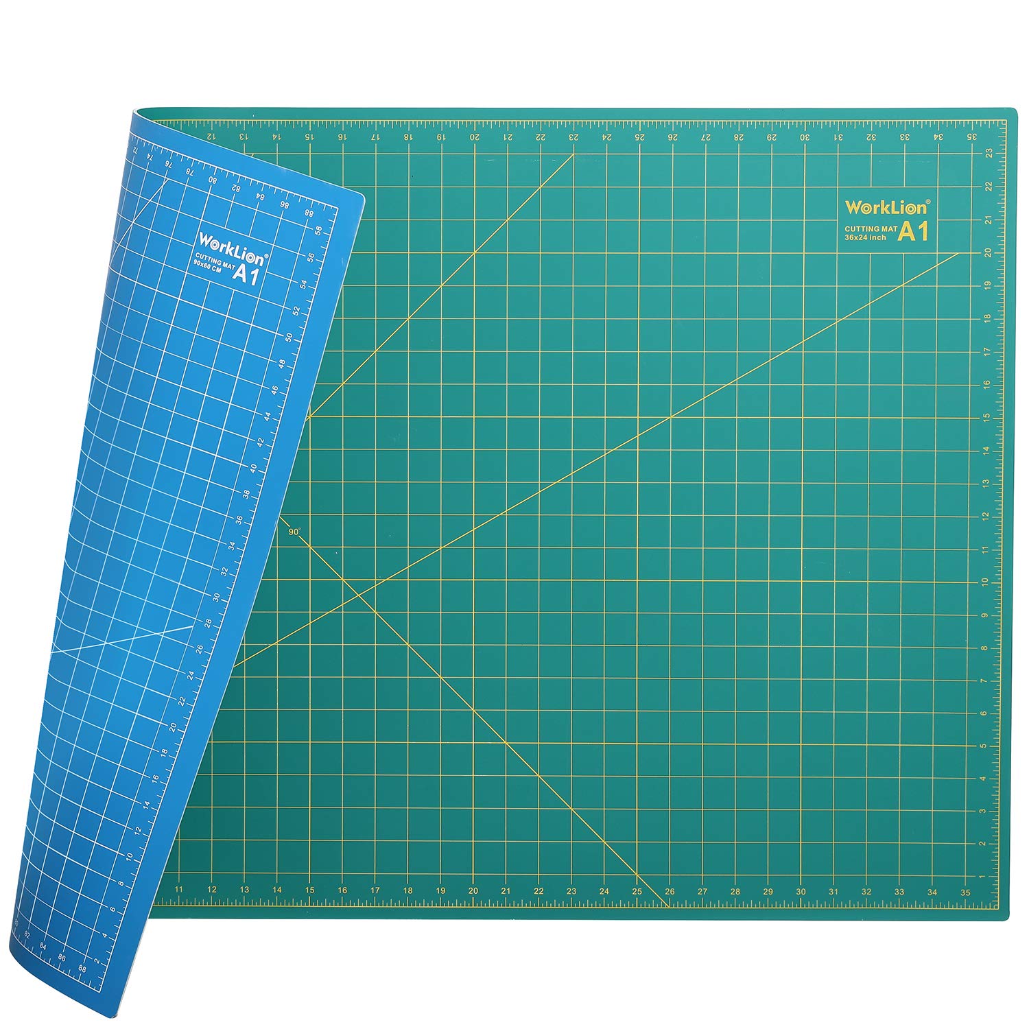 WORKLION 24" x 36" Large Self Healing PVC Cutting Mat, Double Sided, G