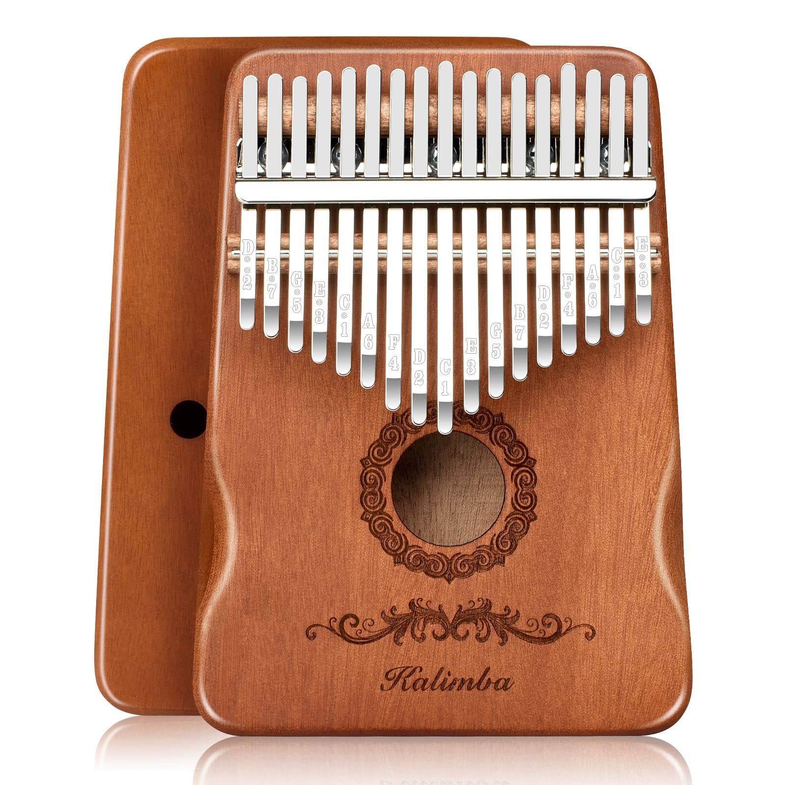 Kalimba Thumb Piano 17 Keys, Finger Piano Musical Instruments, Mbira Music Kids 