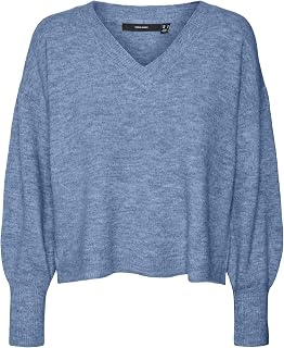 VERO MODA Vmjupiter LS V-Neck Jersey BF Knit for Women