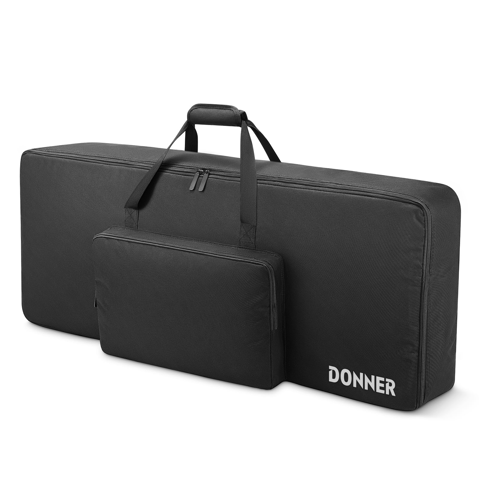 Donner 61 Key Keyboard Gig Bag Solid, Portable Keyboard Piano Case with Durable 