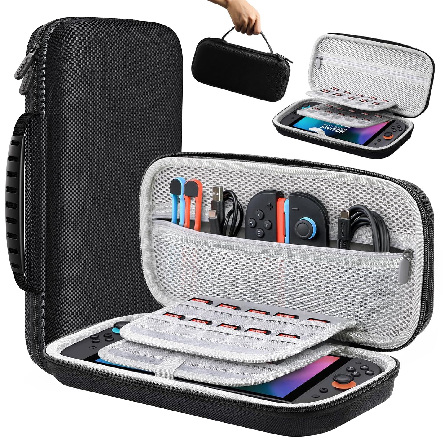 Lmcpa Portable Hard Carry Case for Nintendo Switch 2 2025 7.9",Black | Compatibl