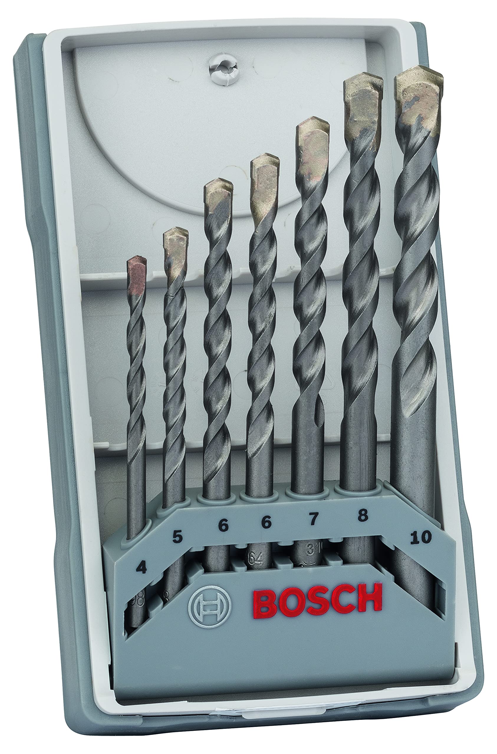 Bosch Professional 7-Piece CYL-3 Concrete Drill Bit Set (for Concrete, Ø 4-10 mm