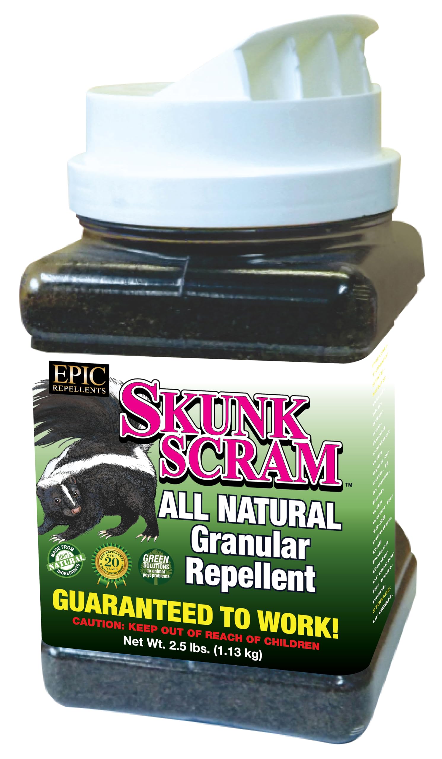 Skunk Scram All Natural Granular Repellent - All-Natural, Animal, People and Pet