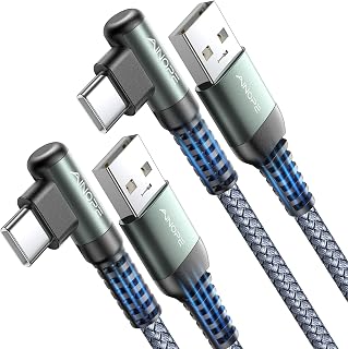 AINOPE USB A to USB C Cable Short 3. 3FT 2-Pack USBA to USBC Carplay Cord