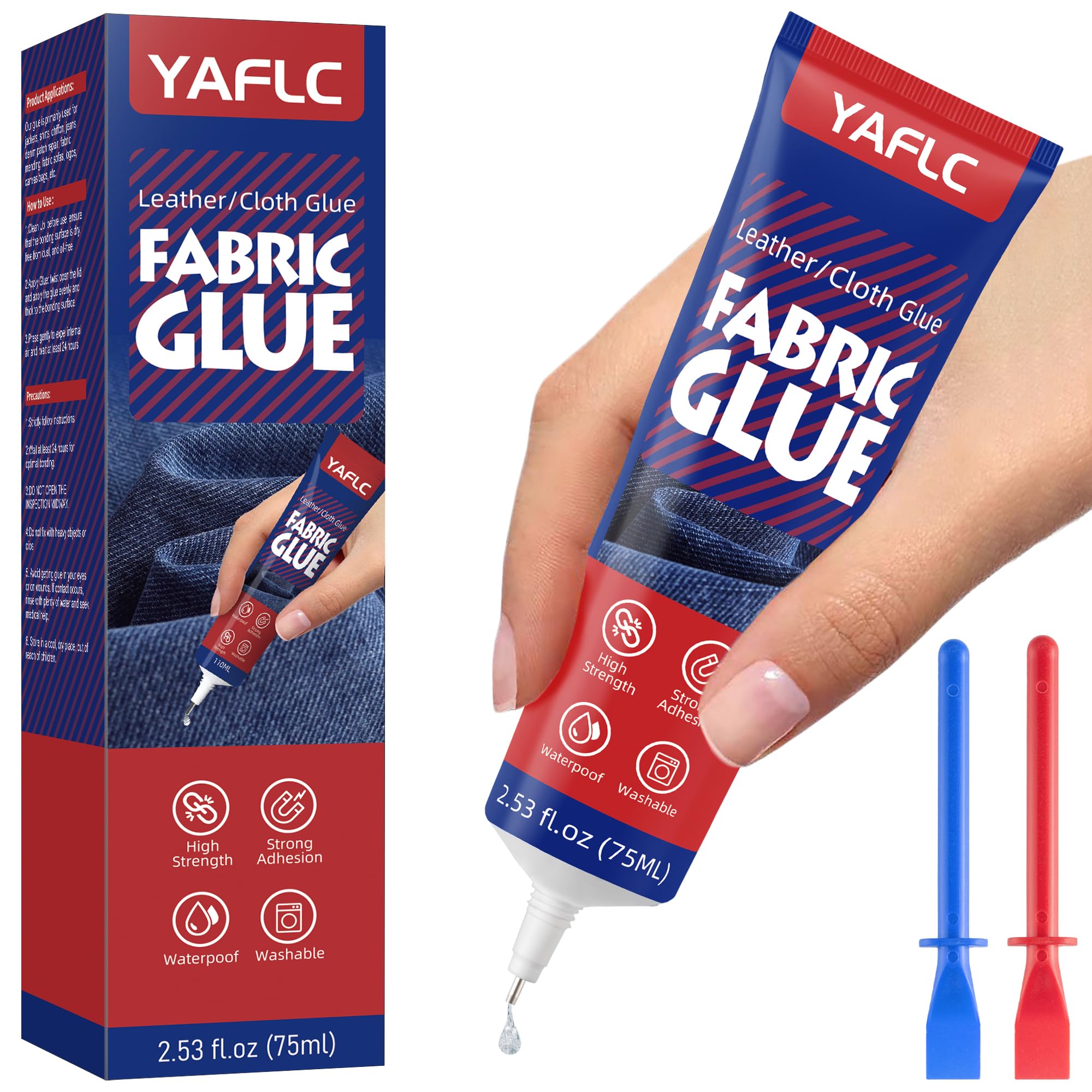 Fabric Glue Permanent, Fabric Glue for Clothing Washable 75 ML | Adhesive Fabric
