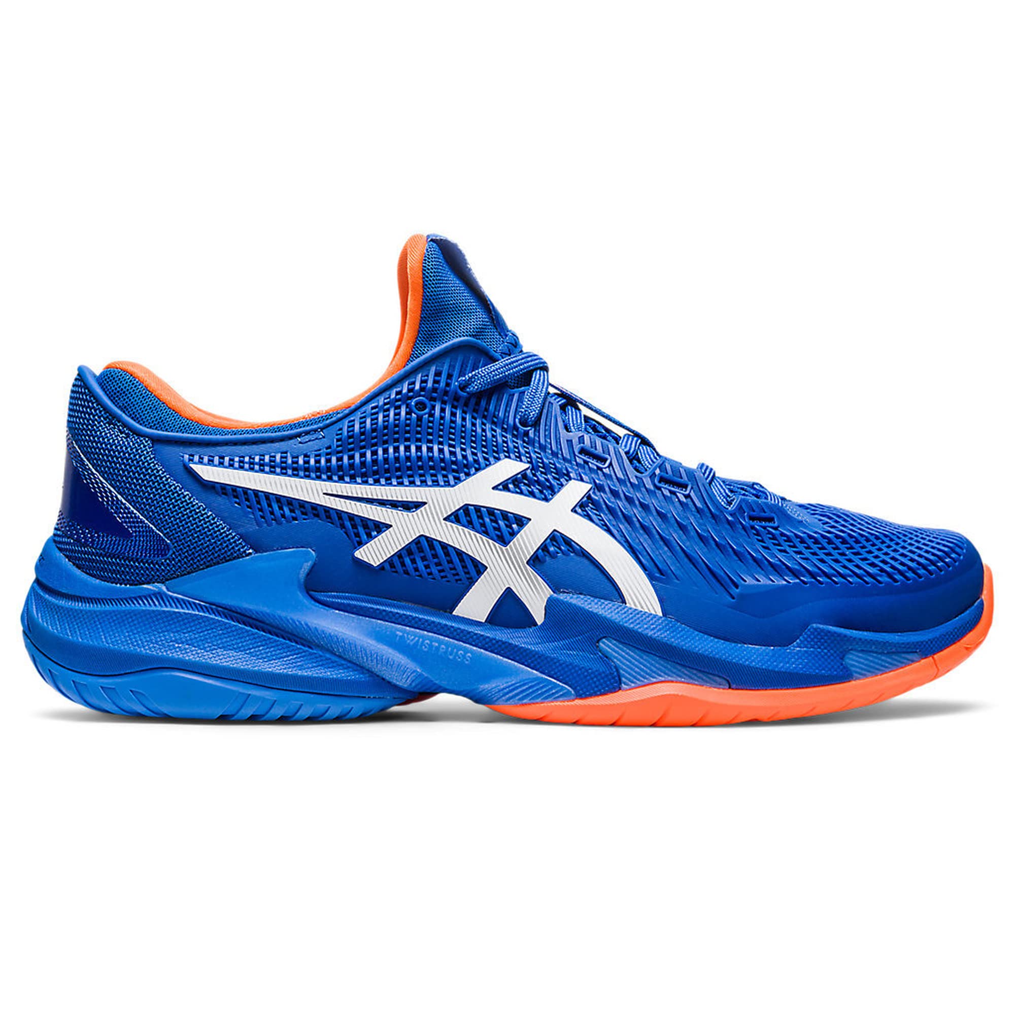 ASICS Resolution 8 Tennis Shoes for Fast Courts for Man White Blue