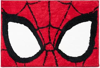 Jay Franco Marvel Spiderman Kids Bath Rug - Soft, Non-Slip, Machine Washable, Red Bathroom Mat 20 x 30