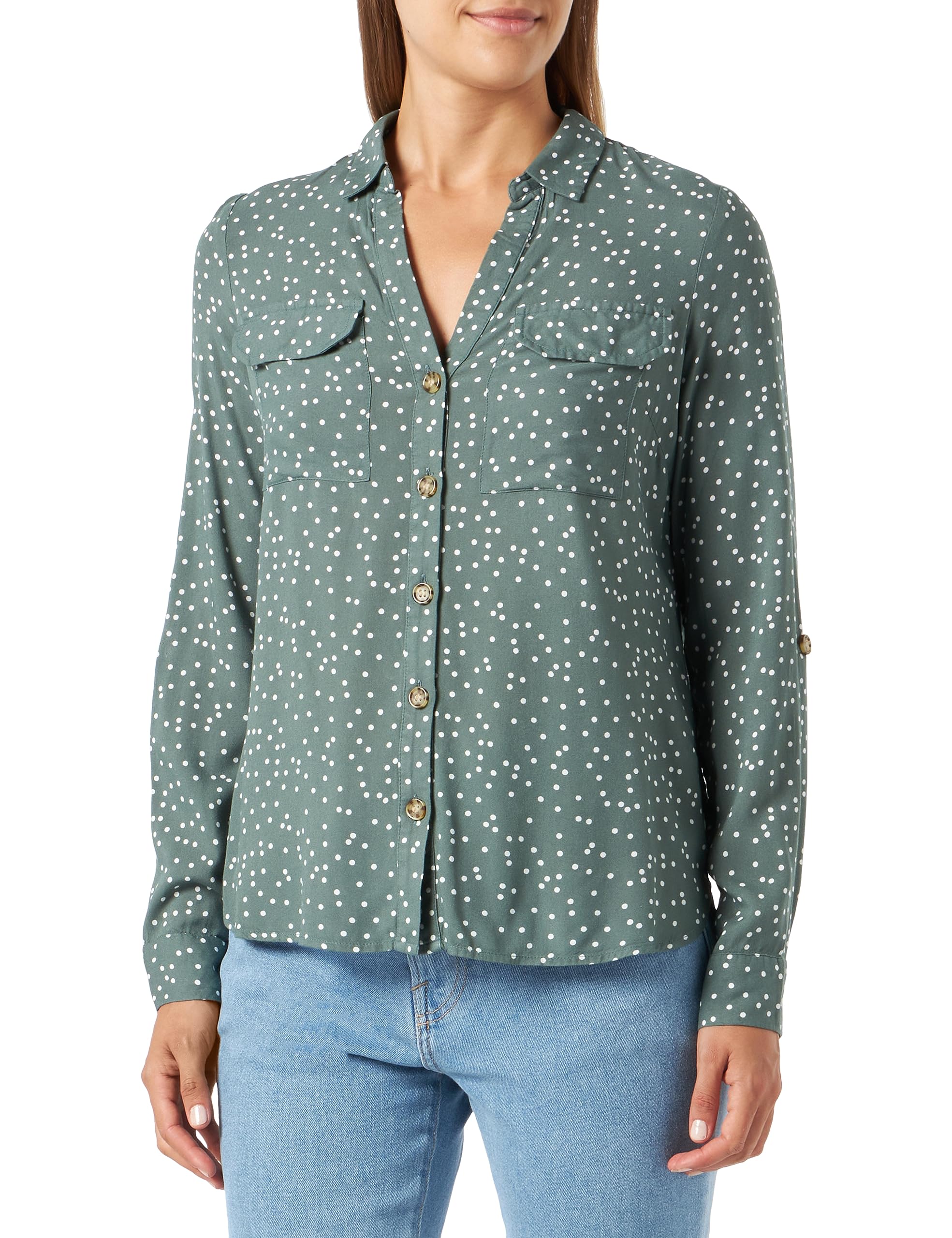 VERO Moda Women's Vmbumpy L/S Shirt New Noos Blouse (Pack of 1)