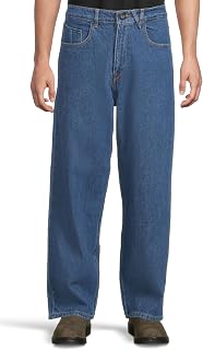 Volcom - Billow Loose Fit Baggy Denim Jeans - Relaxed Vintage Style, Soft Cotton Denim, Wide Leg, Men's Trousers