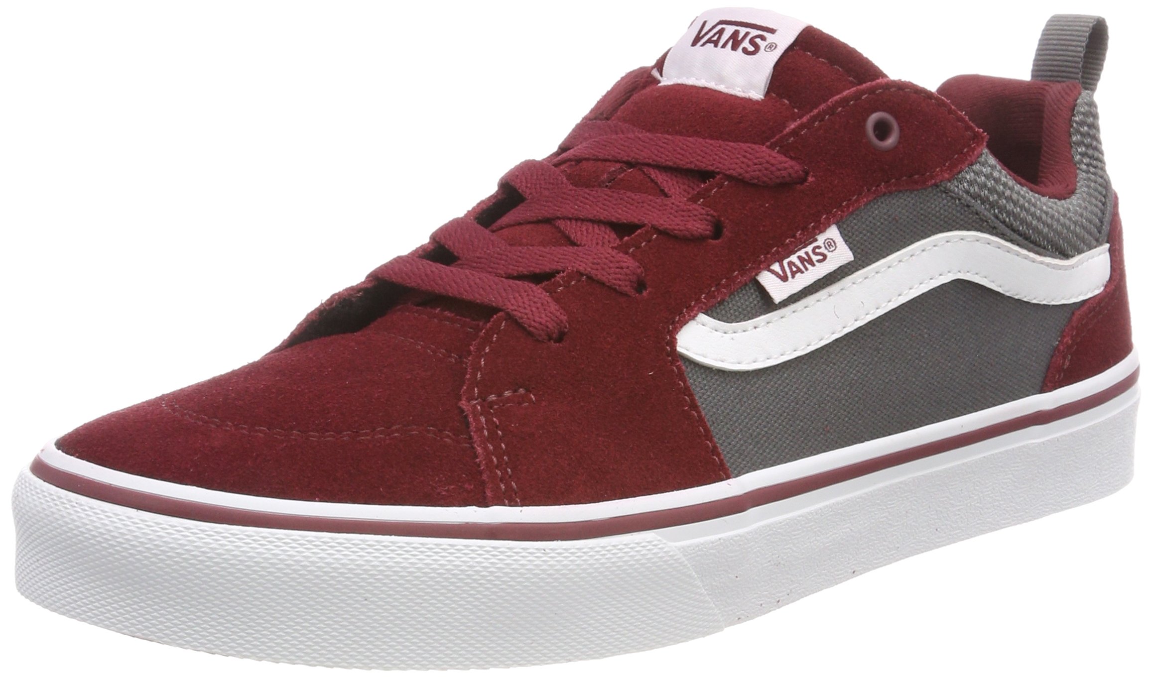 Vans Unisex Kid's Low-Top Trainers Sneaker, Red ((Suede/Canvas) Cabernet/Pewter 