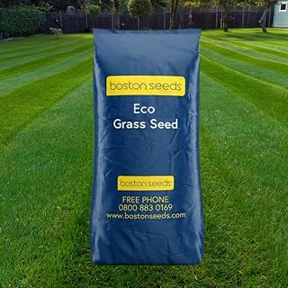 Boston Seeds Fast Growing Eco Grass Seed (Eco - 5 Kilogram) | Fast-Germination & Fast-Growing Seeds for Lawns & Landscapes, Provides Rapid Green Cover & Strong, Durable Lawns