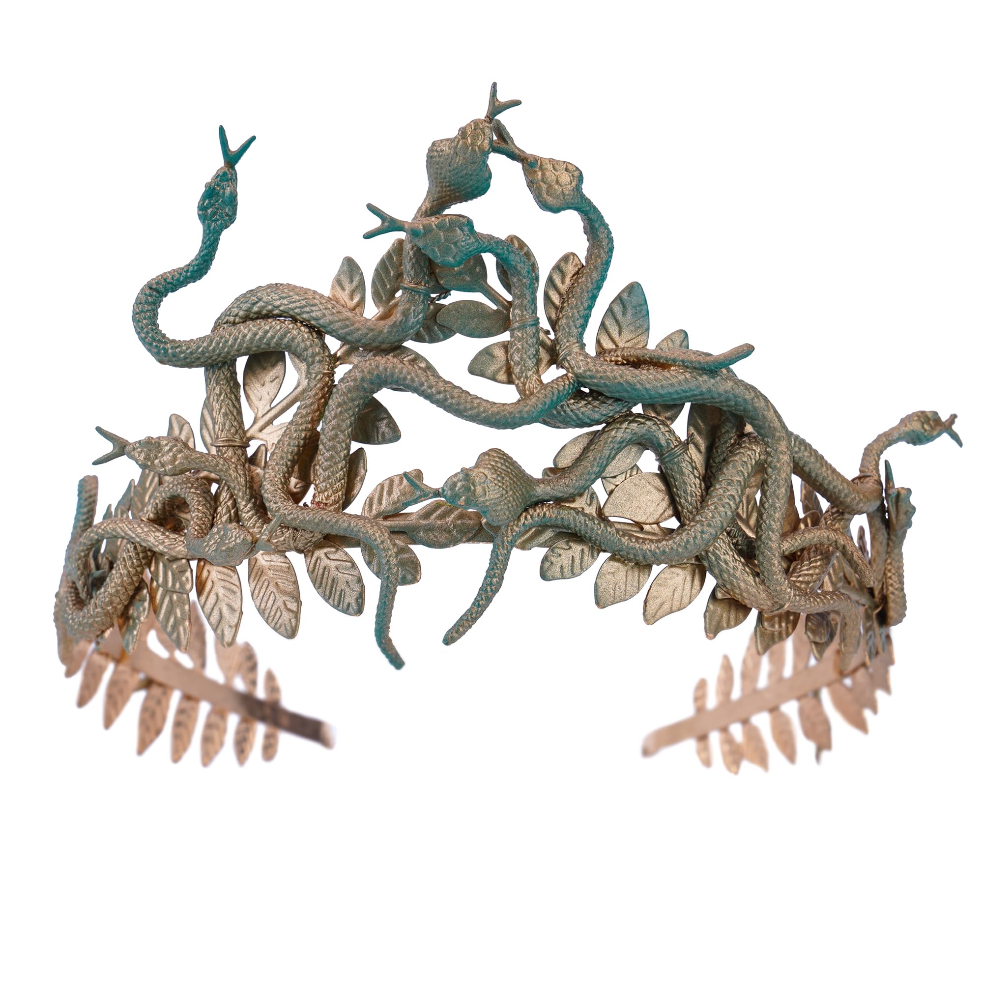 CoTeeZa Greek Medusa Snake Crown Cosplay Headband Gold Green | Gold And Green La