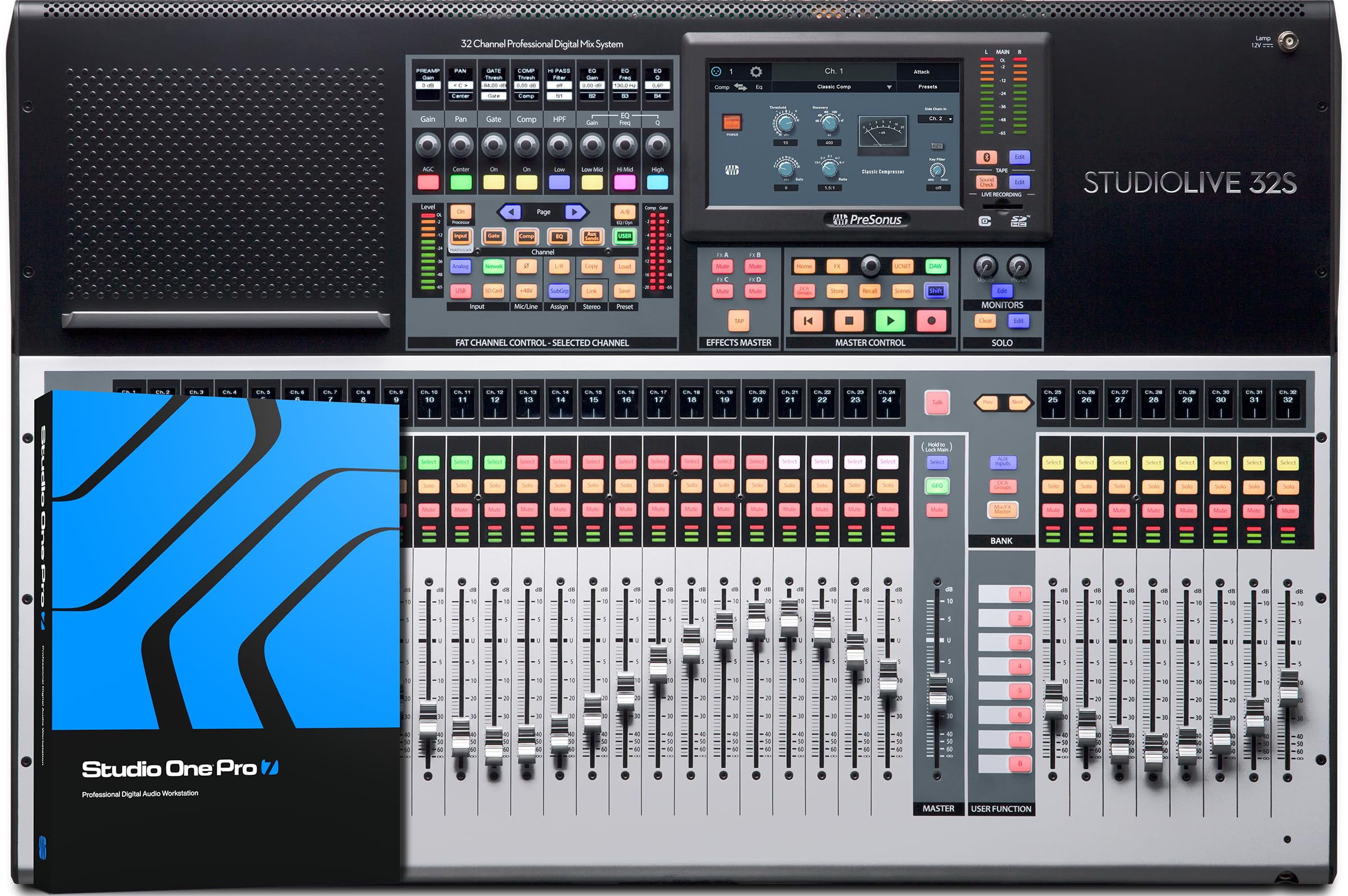 PreSonus StudioLive Series III 32S Digital Console Mixer with Studio One Pro Sof