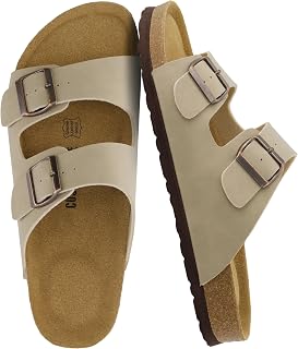 CUSHIONAIRE Men's Sandal with Cork Footbed Wool with +Comfort