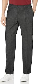 Dockers Men's Classic Fit Signature Khaki Lux Cotton Stretch Pants-Pleated (Regular and Big & Tall) Casual