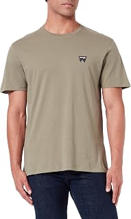 Wrangler - Men's T Shirt - Regular Fit - Sign Off Tee - Faded Black