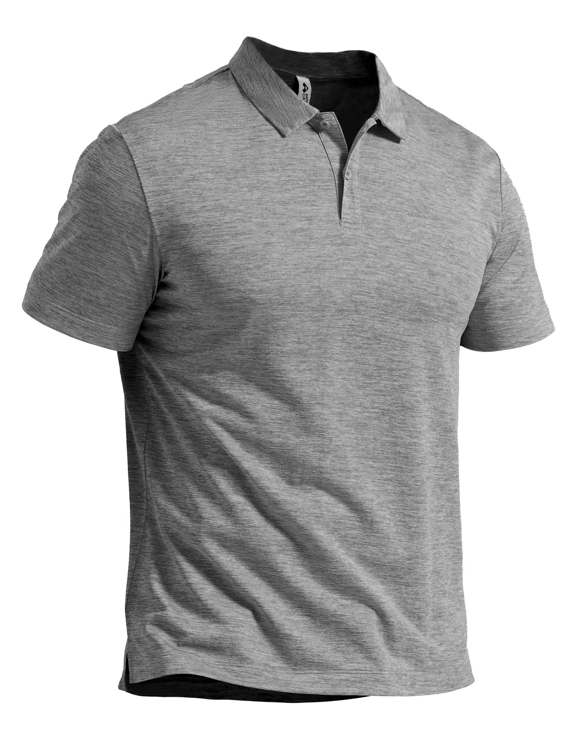 Pioneer Camp Men's Short Sleeve Polo Shirt - Breathable and Quick-Drying with Qu