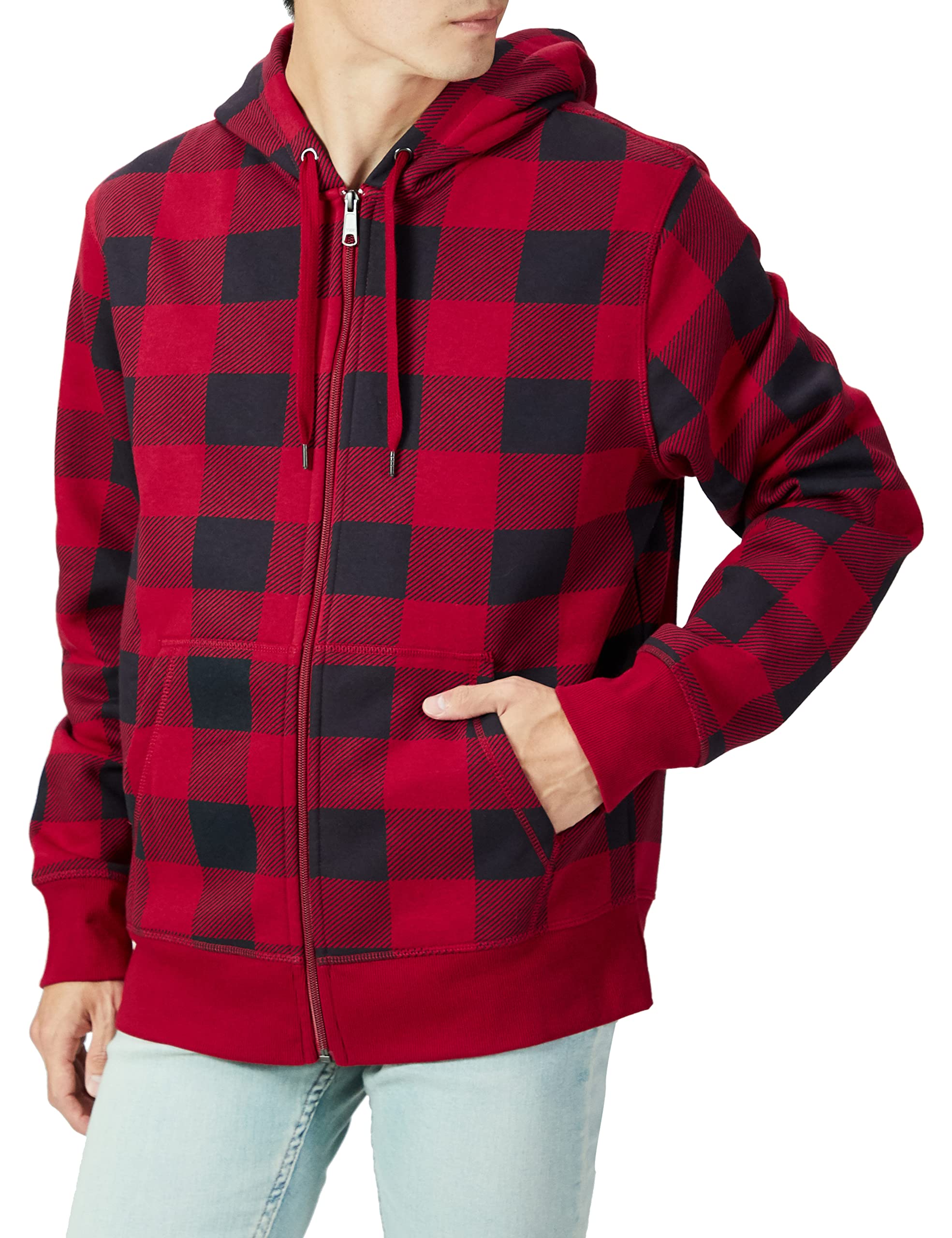 Amazon Essentials Men's Full-Zip Fleece Hoodie Sweatshirt (Available in Big & Ta