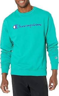 Champion Men's Powerblend Fleece Crew Sweatshirt with Logo Sweater