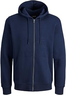 JACK & JONES Zip Hoodie Plain Zip Hoodie