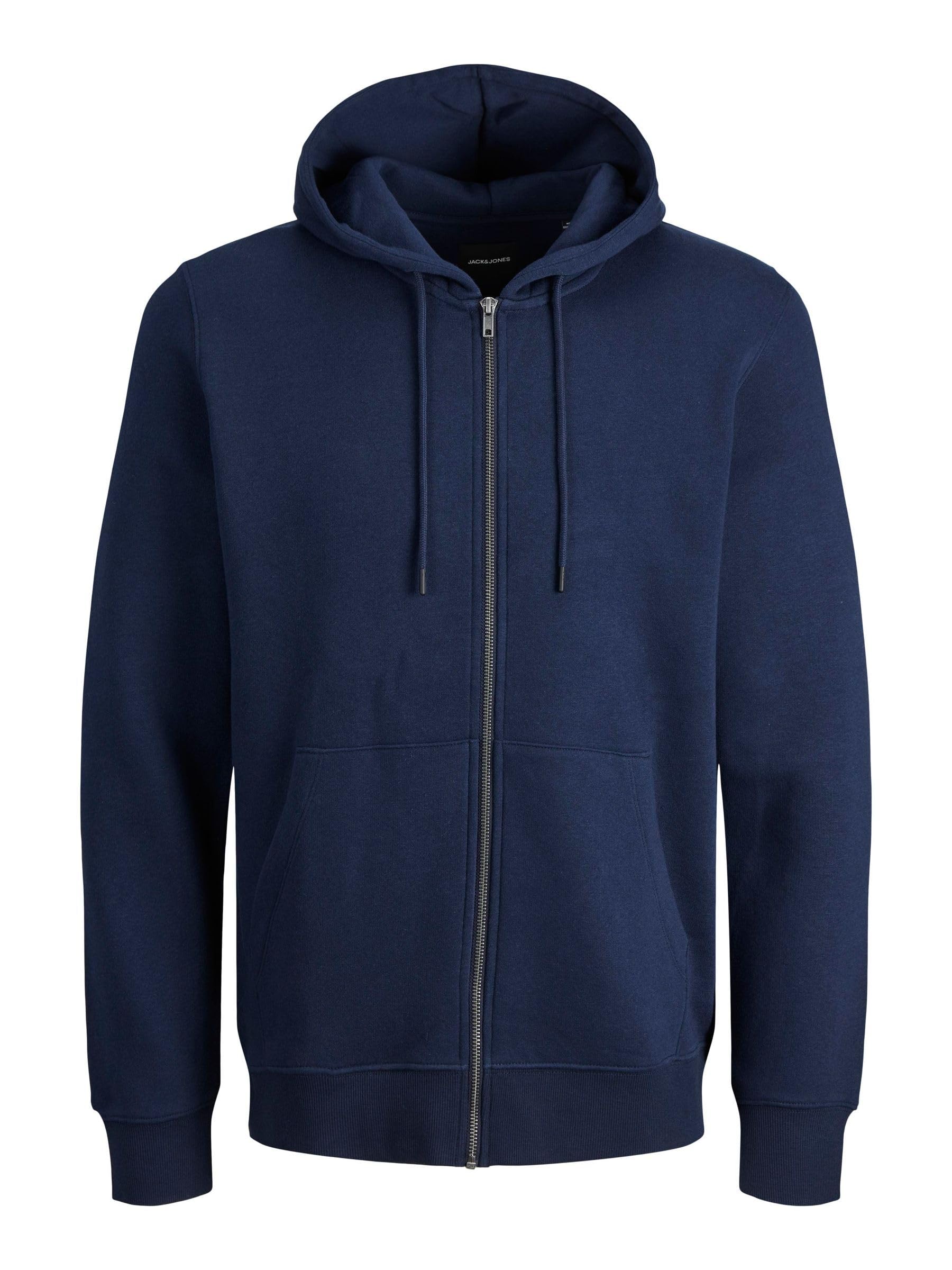 JACK & JONES Zip Hoodie Plain Zip Hoodie