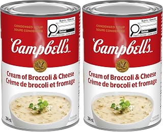 Campbell's Condensed Cream of Broccoli & Cheese Soup (284 mL) (Pack of 2)