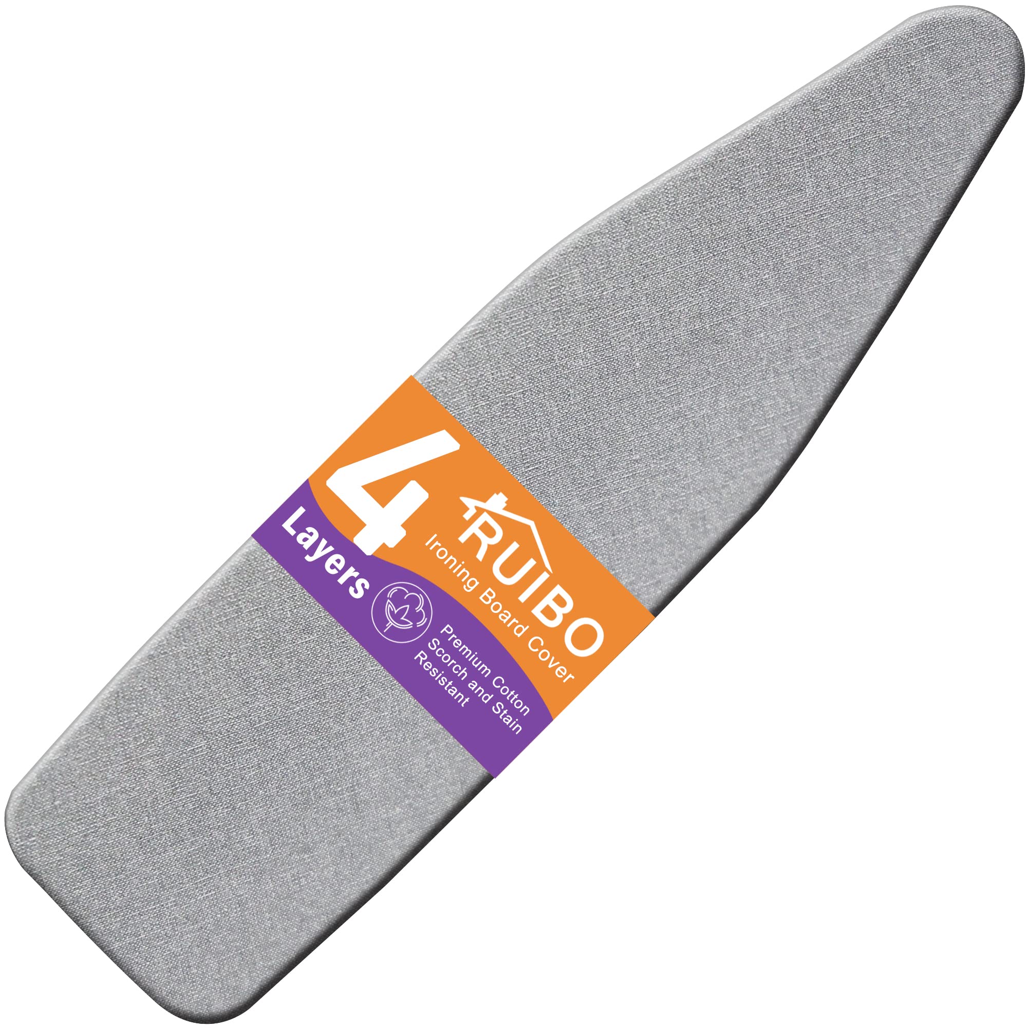 Ruibo Ironing Board Cover and Pad Extra Thick Heavy Duty Padding 4 Layers, Scorc