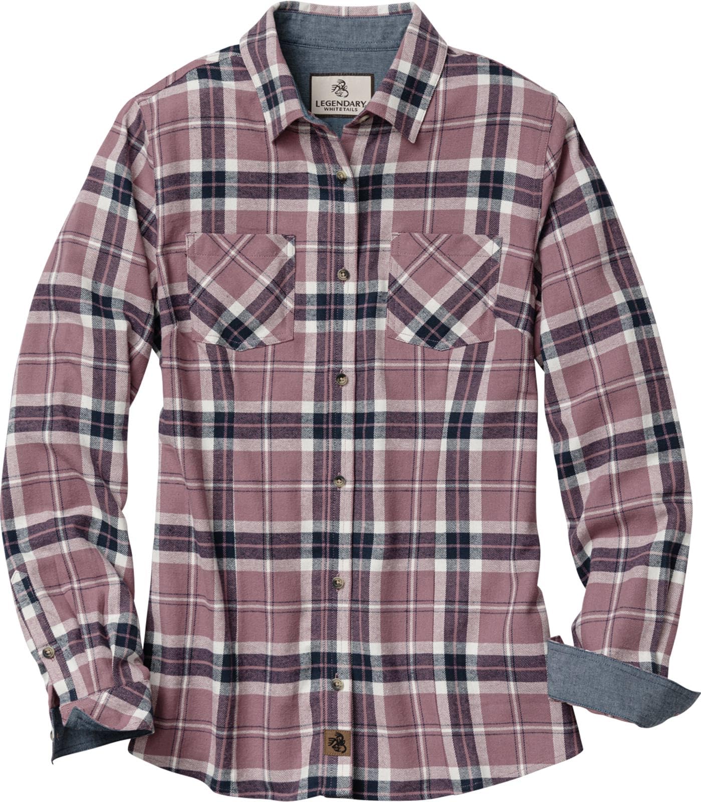 [Legendary Whitetails] Long Sleeve Cottage Escape Flannel Long Sleeve Plaid and 
