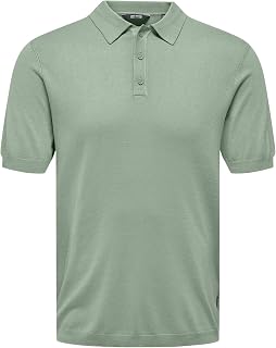 Only & Sons Men's Onswyler Life Reg 14 Ss Polo Knit Noos Onswyler Life Reg 14 Ss Polo Knit Noos (Pack of 1)