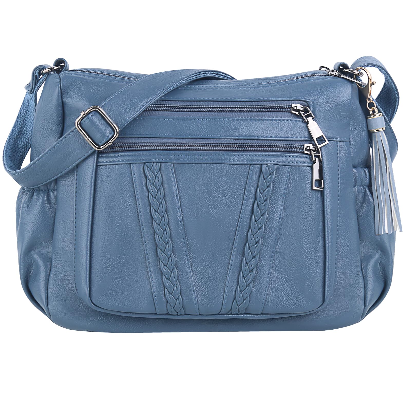 ELDA Crossbody Bags For Women Pocketbooks Soft PU Leather Purses and Handbags Mu