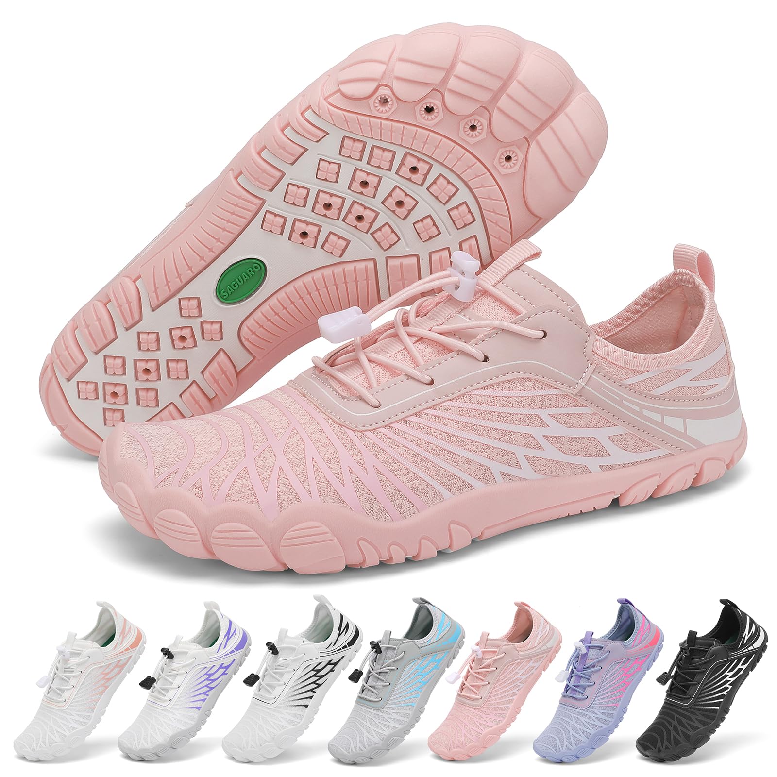 SAGUARO Barefoot Minimalist Women's Breathable Quick Dry Water Shoes, EU 35-43