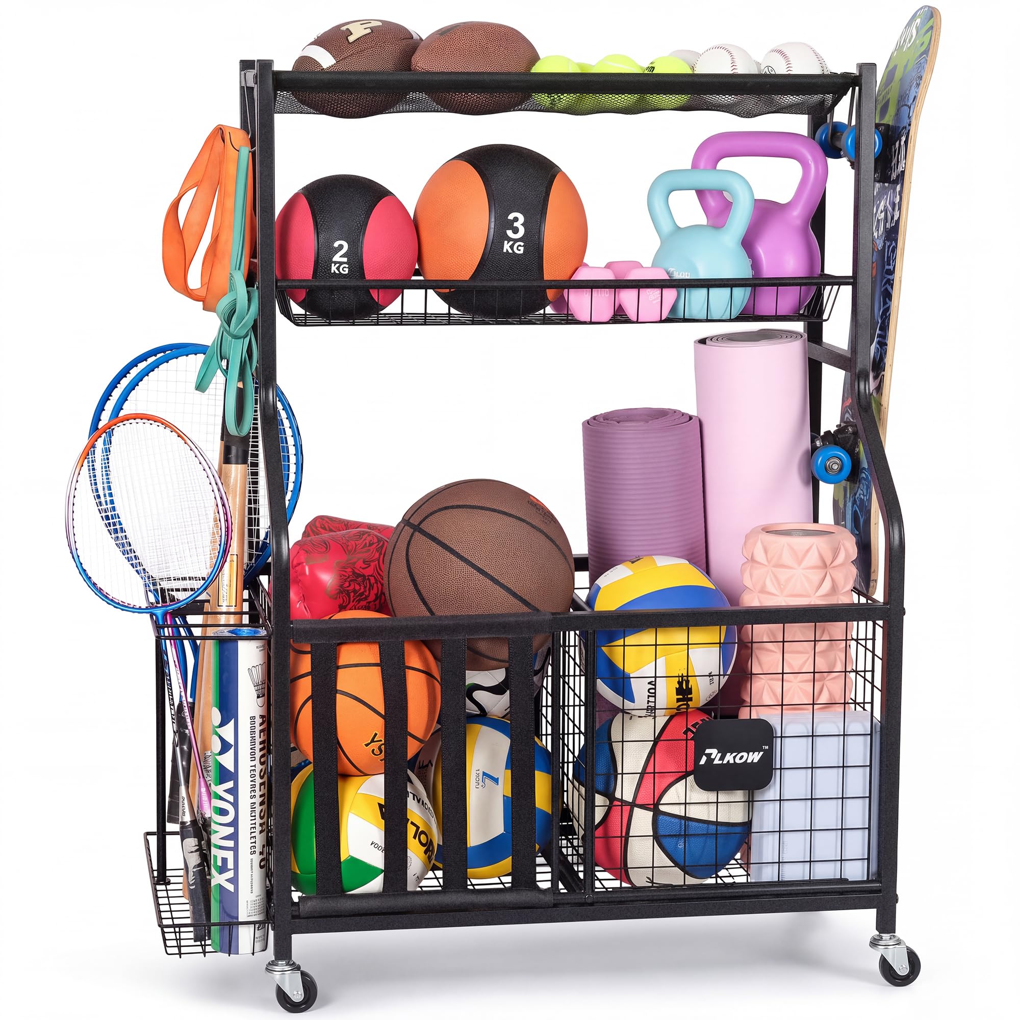 Sports Equipment Storage for Garage, Ball Storage Organizer