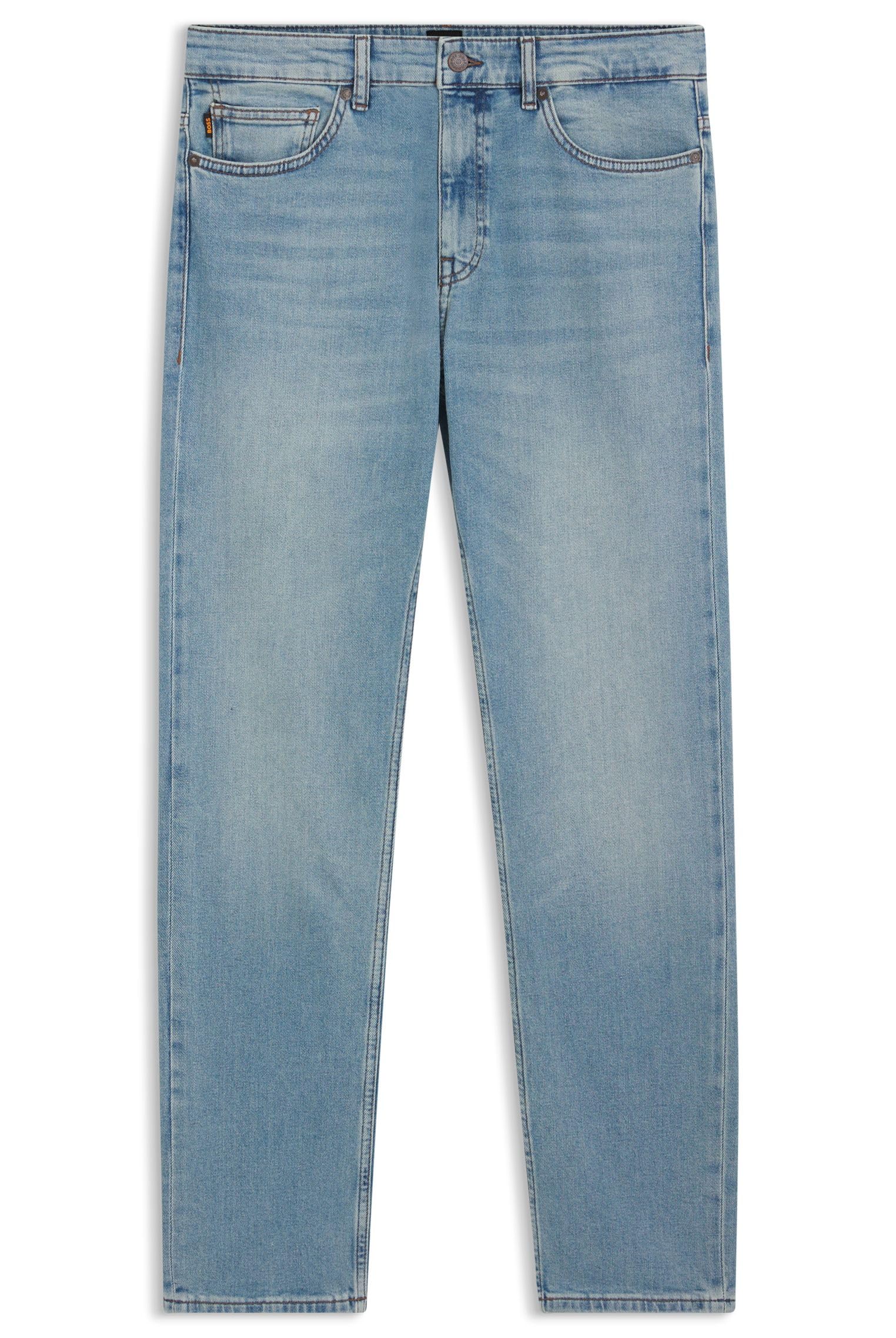 BOSS Men's Delaware BO Delaware Slim Fit Jeans in Comfortable Stretch Denim in B