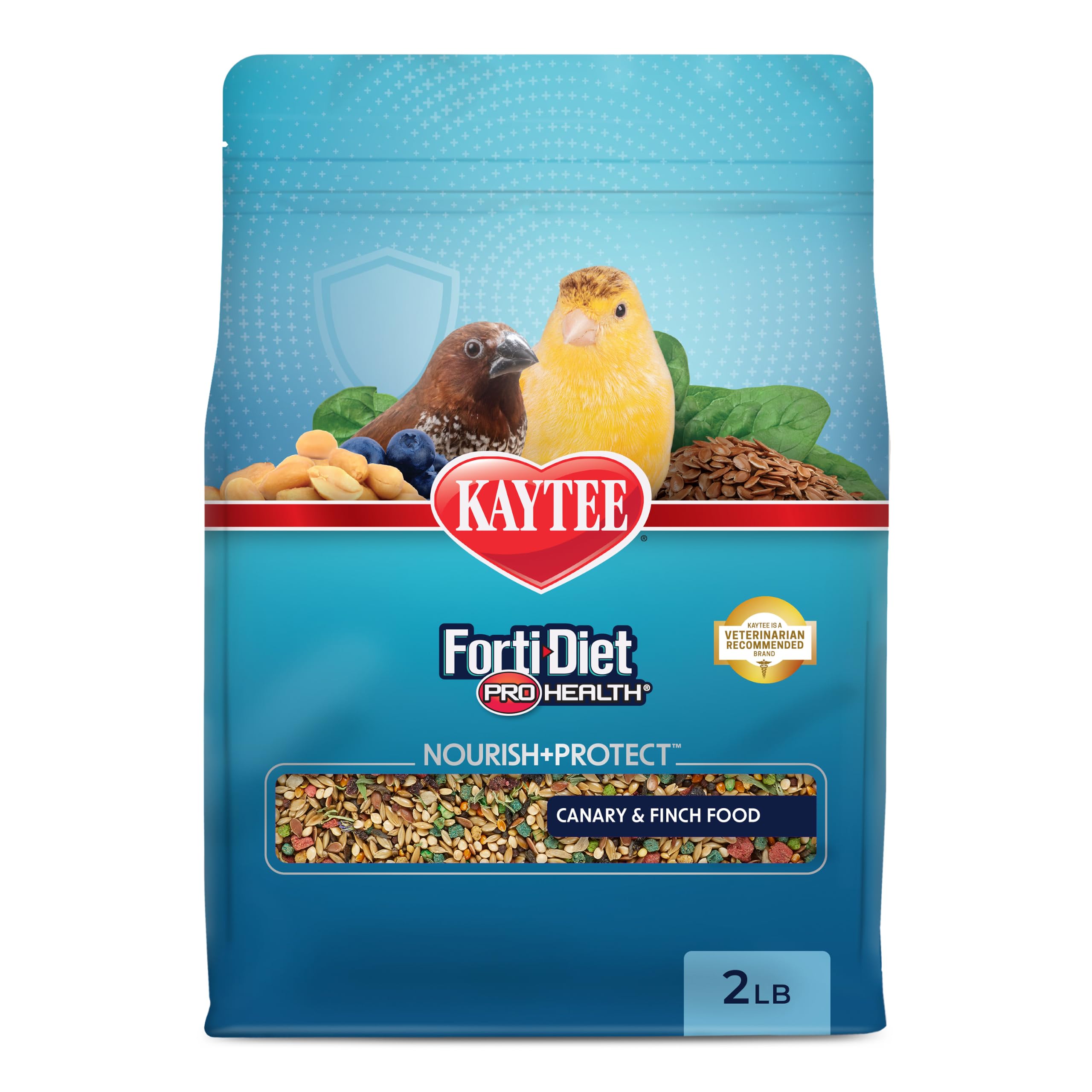 Kaytee Forti-Diet Pro Health Nourish+Protect Canary & Finch Food, 2 Lb | Support