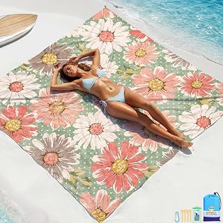 Beach Blanket Waterproof Sandproof Large 78''X81''/10'X9' Beach Towel Mat