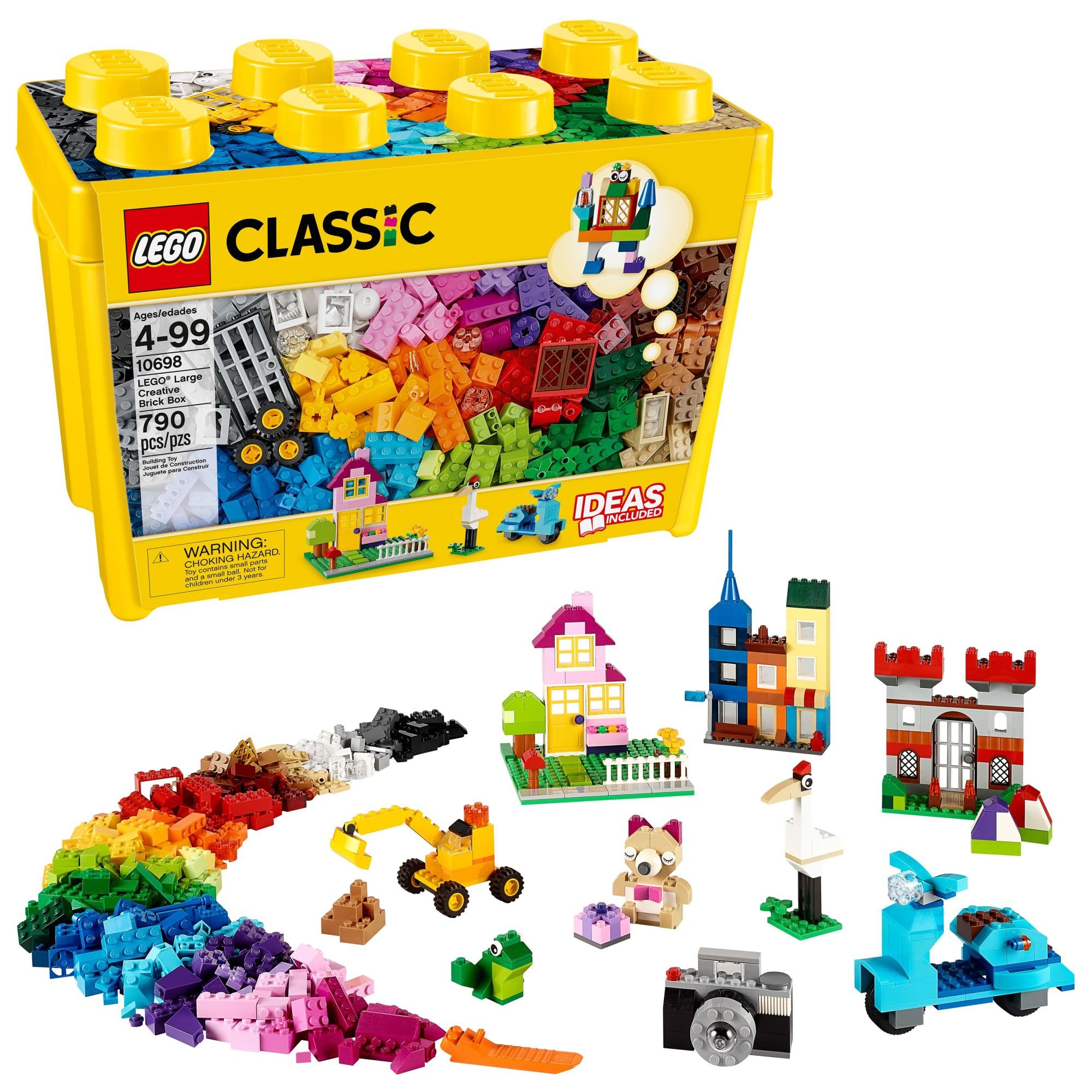 LEGO Classic Large Creative Brick Box 10698 | Building Toys for Boys & Girls, Ag