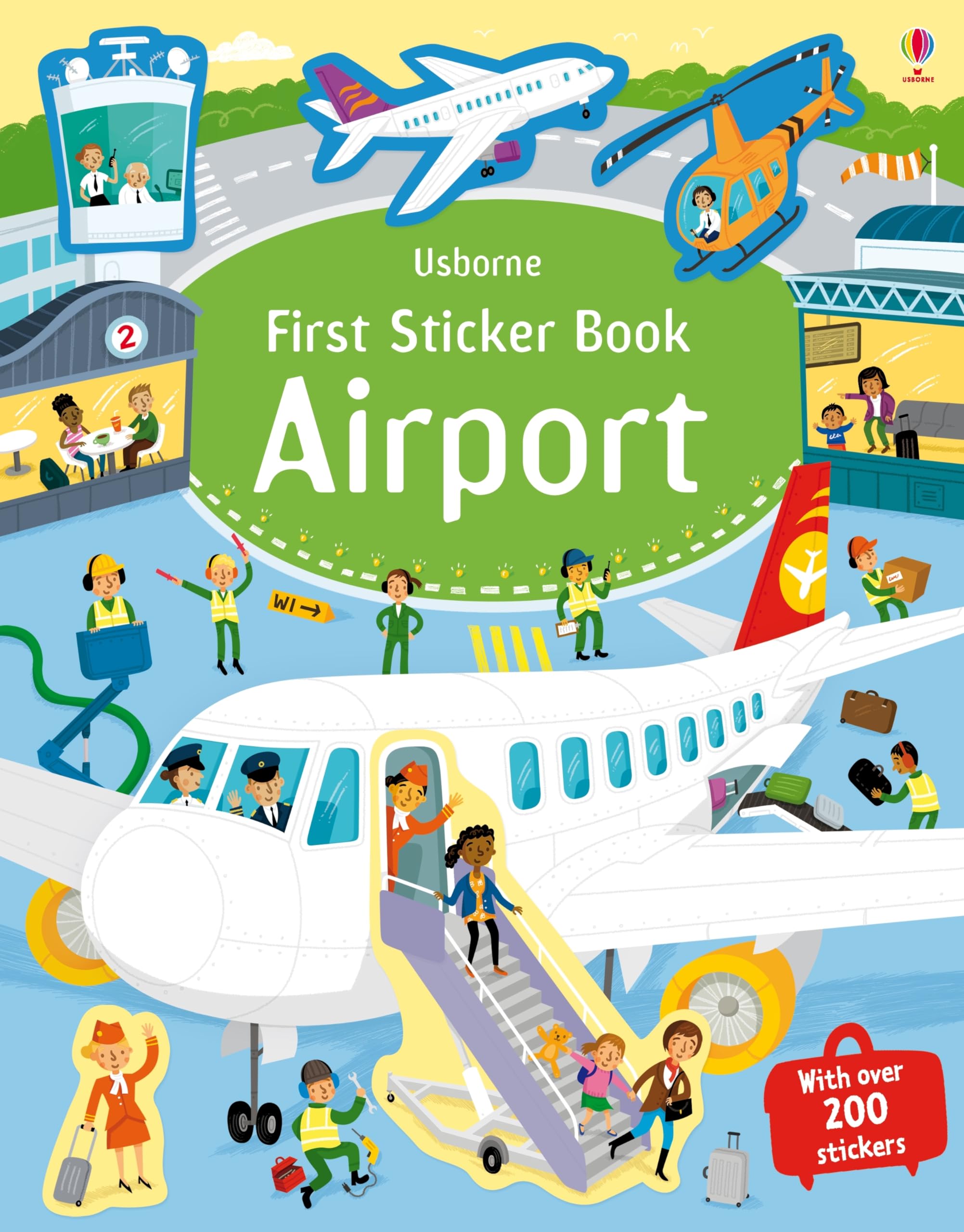 First Sticker Book Airport: Screen-Free Fun with Busy Scenes of Planes and Pilot