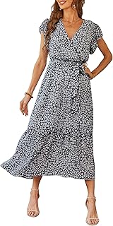 PRETTYGARDEN Women's Summer Floral Boho Maxi Dress