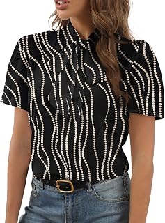 Rooscier Women's Bow Tie Knot Elegant Blouse