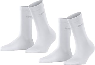 ESPRIT Women's Uni 2-Pack Breathable Cotton Socks