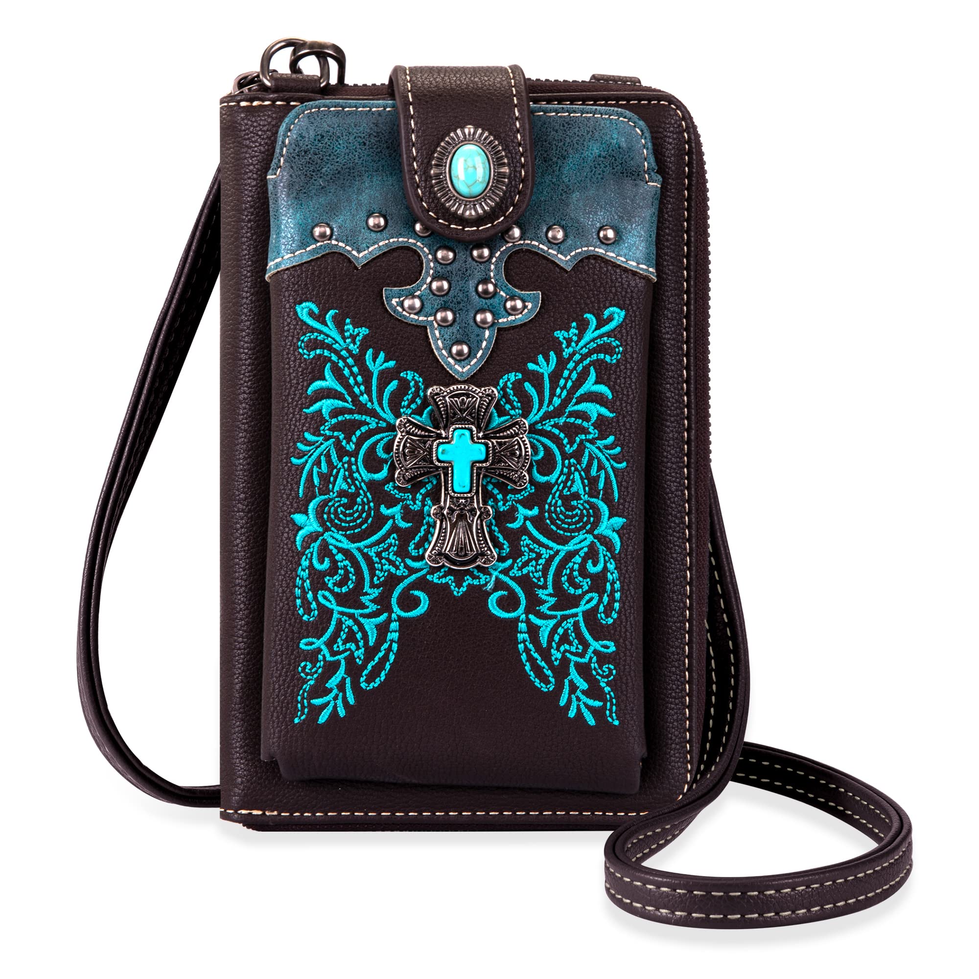 Montana West Small Cell Phone Crossbody Purse for Women RFID Blocking Cell Phone