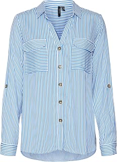 VERO MODA Vmbumpy L/S Shirt New Wvn Noos Vmbumpy L S T-Shirt New Wvn Noos Women (Pack of 1)