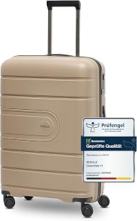 REDOLZ Essentials 11 Regular Goods, brown, Koffer M (67 cm), Suitcase, brown, suitcase