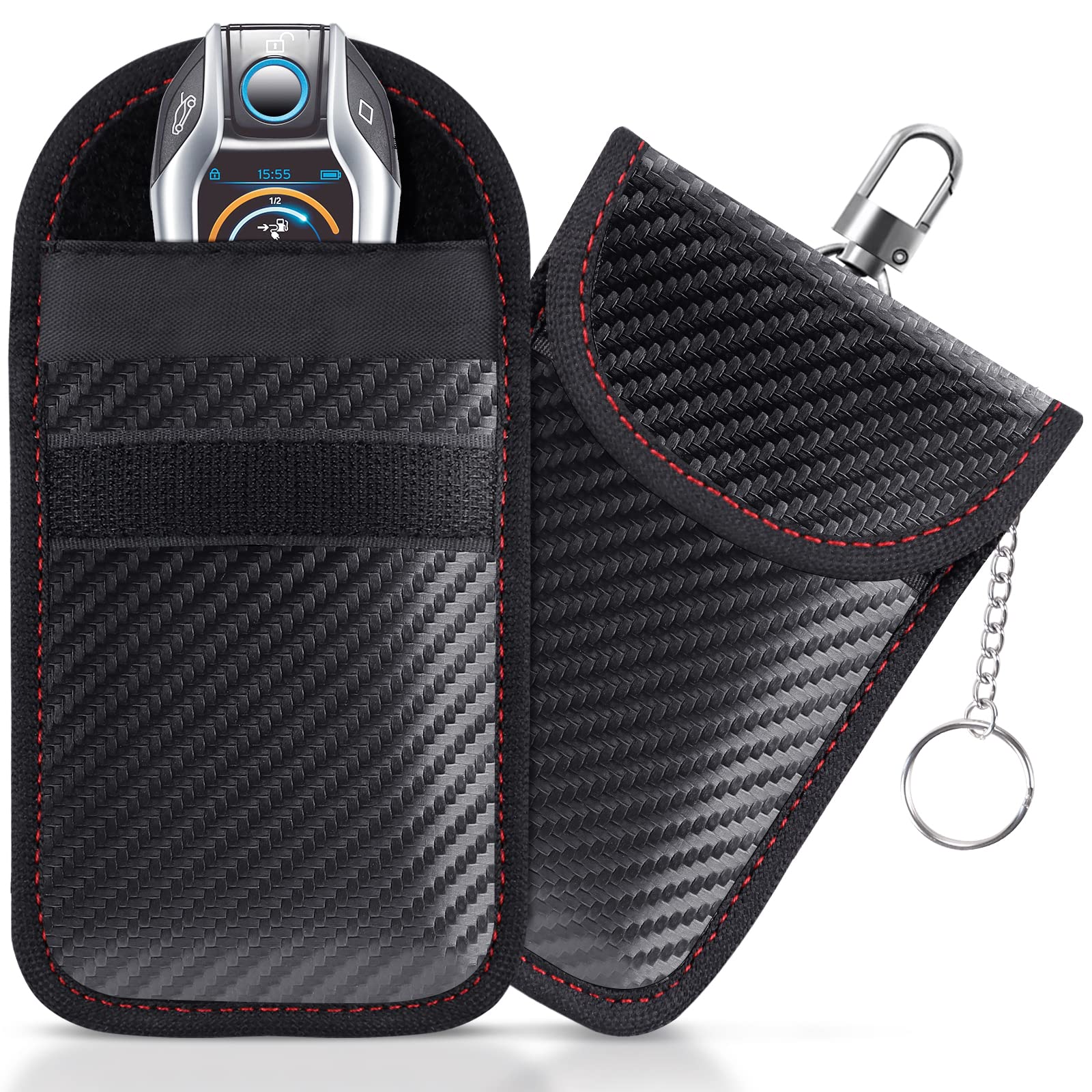lanpard Faraday Pouch for Car Keys, Faraday Bag, Car RFID Signal Blocking Holder