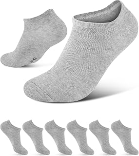Mens Womens Athletic Crew Socks 3 Pairs Short Socks for Everyday and Outdoor Use in Black, White, Grey