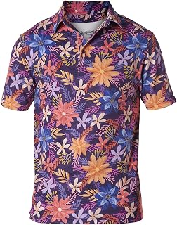 Royal & Awesome Golf Shirts for Men, Golf Polos for Men, Crazy and Funny Shirts for Men's, Bright, Colorful Design