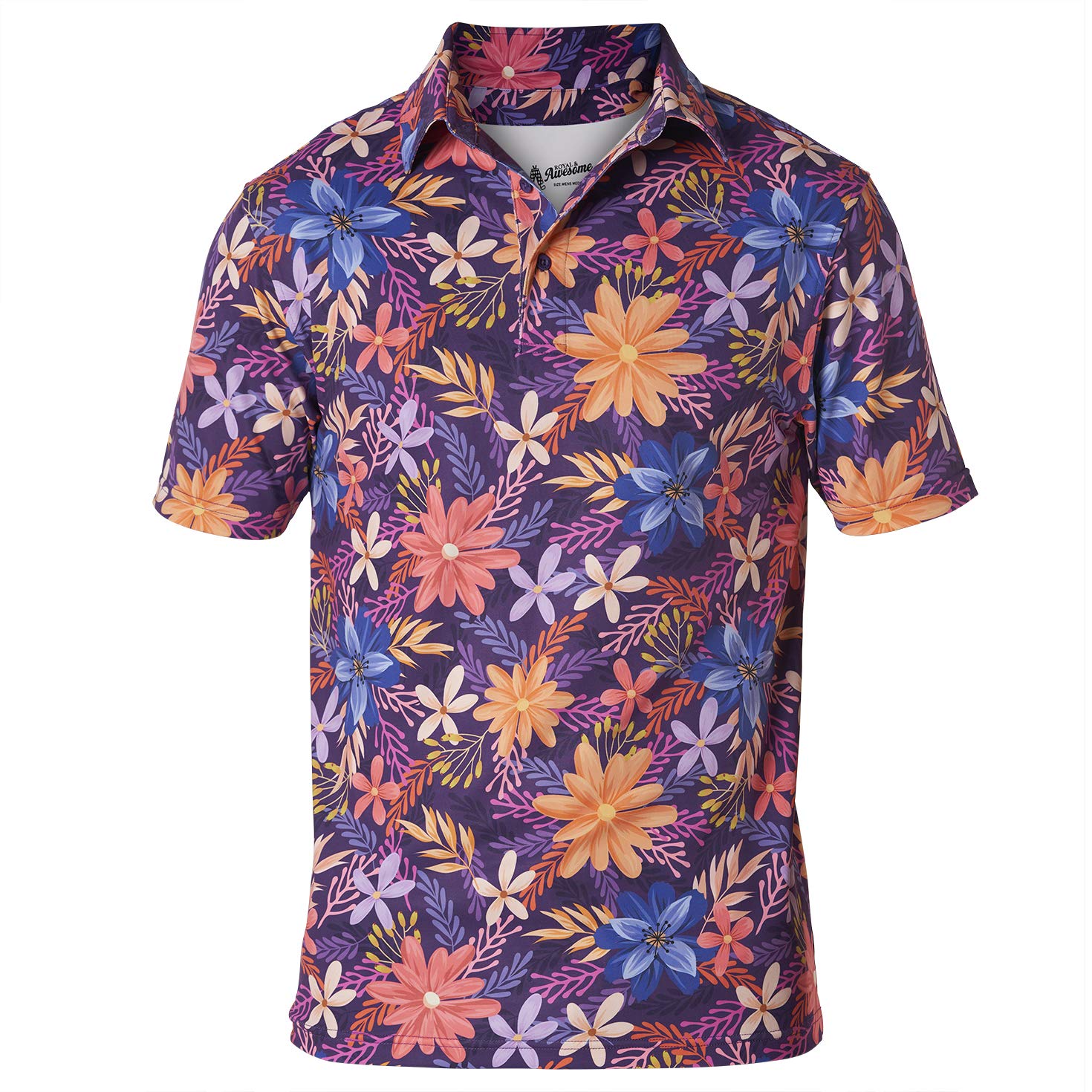 Royal & Awesome Golf Shirts for Men, Golf Polos for Men, Crazy and Funny Shirts 