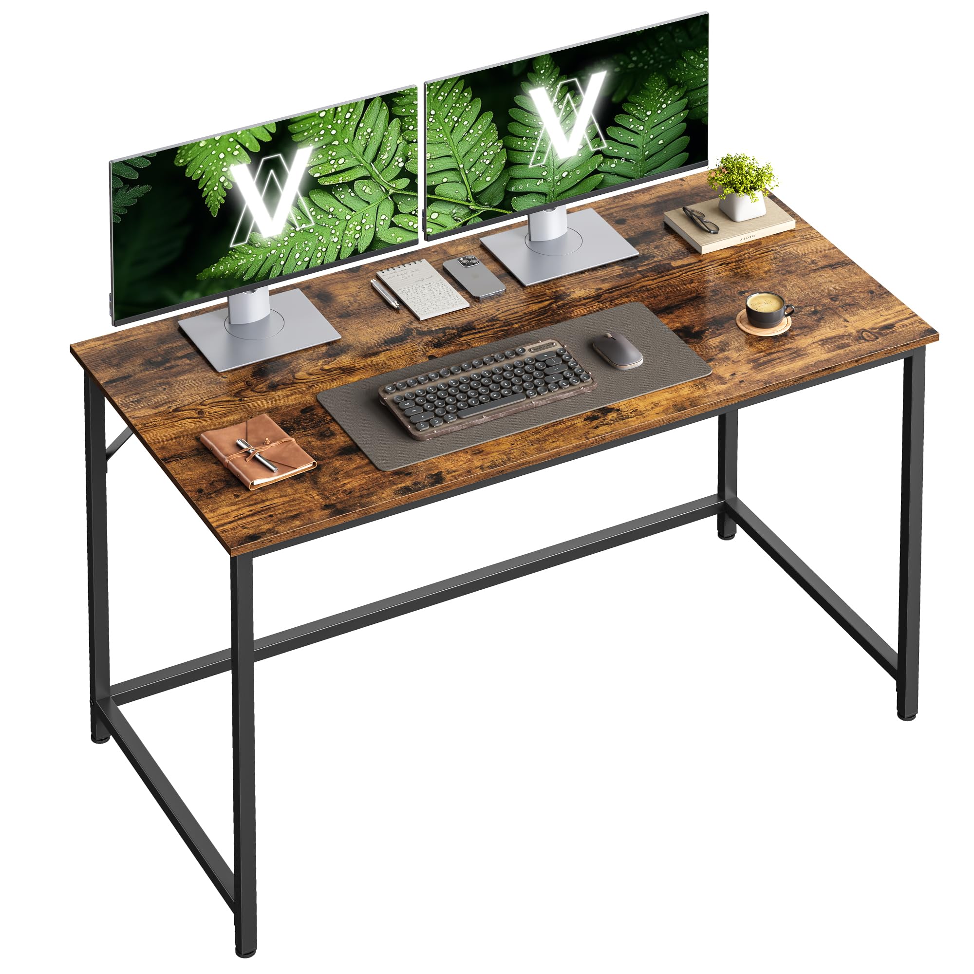 VASAGLE Computer Desk, Workstation, 120 x 60 x 76 cm